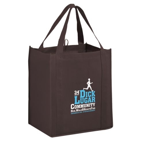 Heavy Duty Non-Woven Grocery Tote Bag w/ Insert (13