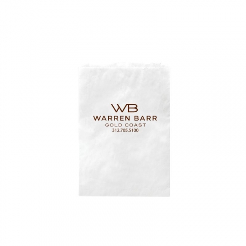 White Kraft Paper Merchandise Bag (6 1/2