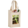 Heavyweight Cotton Canvas 2 Bottle Wine Tote w/ Full Color (7