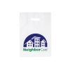 Patch Handle Reinforced Die Cut Plastic Bag (12