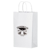White Kraft Paper Shopper Tote Bag (10