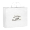 White Kraft Paper Shopper Tote Bag (16