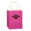 Breast Cancer Awareness Pink Matte Color Paper Shopper Bag (8