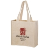Heavyweight Cotton Wine & Grocery Tote Bag - 2 Bottle holders (13