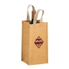 TORNADO - Washable Kraft Paper 1 Bottle Wine Tote Bag w/ Web Handle (6