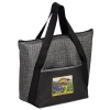 Insulated Tweed Look Non-Woven Tote w/Insert and Full Color (14
