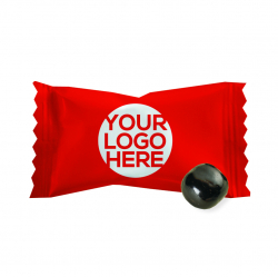 Chocolate Buttermint Candy - Custom Wrapper