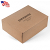Screen Printed Corrugated Box Large 11x9x4 For Mailers, Gifting And Kits -  Kraft Paper Box Print, 1/0