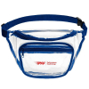Clear PVC Fanny Pack With Dual Pockets Large