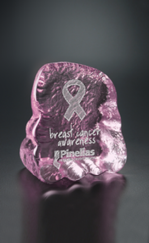 Pink Iceberg Paperweight