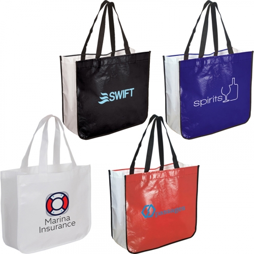 Extra Large Laminated Shopping Tote Bag