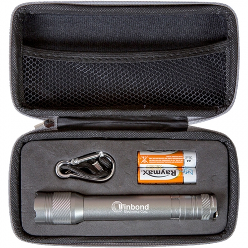 2AA Aluminum Matrix Flashlight with Cree® LEDs in Zippered Case