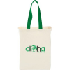 Cotton Canvas Grocery Bag with Colored Handles