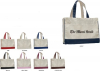 Classy Tote Bag with Contrasting Handles and Trim