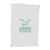 Velour Fingertip Towel With Fringed Ends