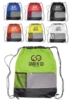 Drawstring Backpack with Front Zippered Pocket