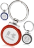 Round Color Accent Metal Keychain