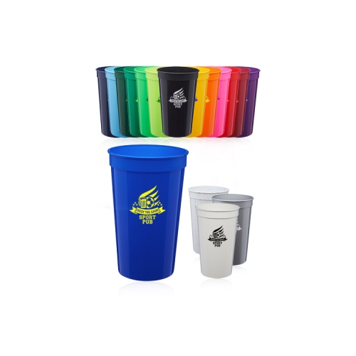 22 oz. Plastic Stadium Cup - USA Made