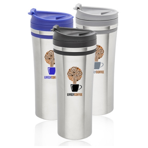 15 oz. Insulated Stainless Steel Travel Mug - BPA Free