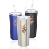 16 oz. Stainless Steel Tumbler with Straw