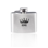 2 oz. Brushed Finish Stainless Steel Flask