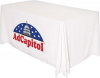 4' Draped Sublimated Front Panel Table Throw