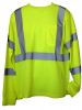 Long Sleeve Yellow Hi-Viz Safety T-Shirt (2X-Large/3X-Large)