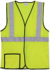 Mesh Yellow Single Stripe Safety Vest (Small/Medium)