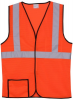 Mesh Orange Single Stripe Safety Vest (Large/X-Large)