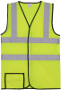 Yellow Solid Dual Stripe Safety Vest (Small/Medium)