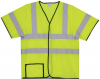 Yellow Solid Yellow Short Sleeve Safety Vest (2X-Large/3X-Large)