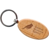 Oval Wooden Key Tag