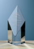 Deco Diamond Optical Crystal Award