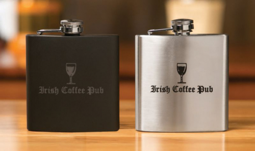 6 Oz. Powder Black Newport Flask