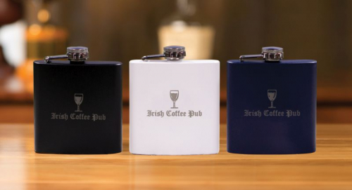 6 Oz. Powder Navy Blue Newport Flask