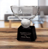 Small Crowned Golf Trophy