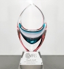 Turquoise Blue/Rose Red Beauvoir Basket Award