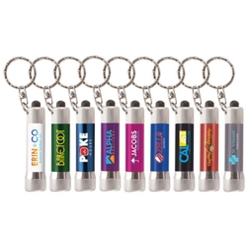 Chroma - LED Flashlight with Keyring - Full-Color Metal Keyring