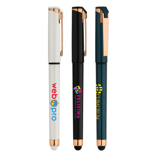 Islander Pearl Rose Gold Stylus Gel Pen - ColorJet