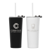 Excalibur - 22 oz. Double-Wall Stainless Tumbler with Straw - Laser