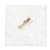 Foil Stamped 1 Ply White Luncheon Napkin
