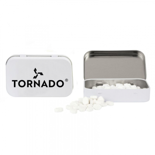 Rectangular Tin with Dollar Sign Shaped Mints