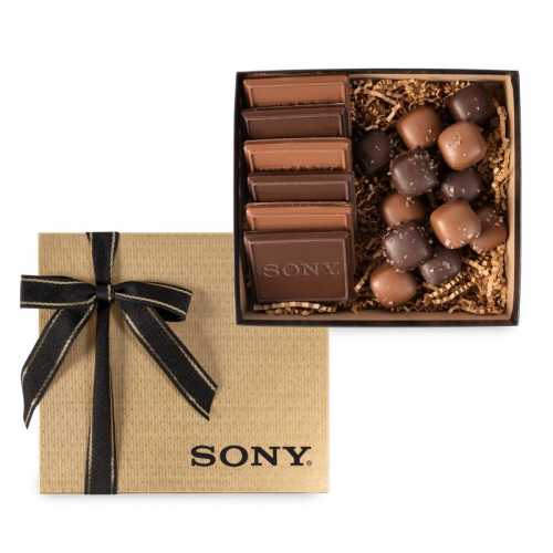 6 Piece Cookie Gift Box with Sea Salt Caramels