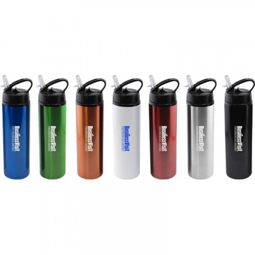 24 oz Water Bottle with Flip Top Sport Lid