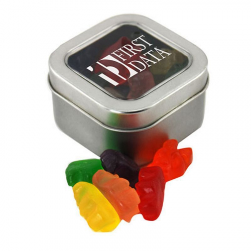 Window Tin with Gummy Bears