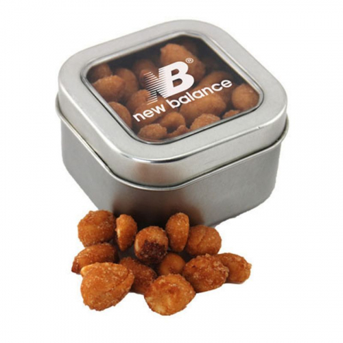 Window Tin with Honey Roasted Peanuts