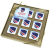 Nine Piece Chocolate Foiled Square Gift Box