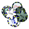 Decorated Milk Chocolate Poker Chips