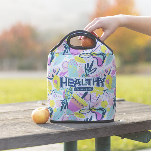 Neoprene Lunch Tote with Zipper