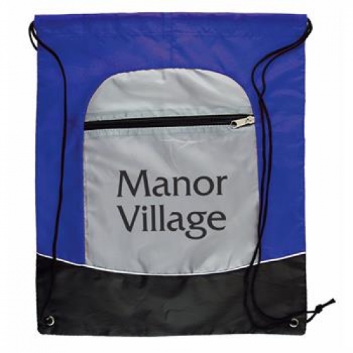 TWO TONE SPORTS BAG w/DRAWSTRING